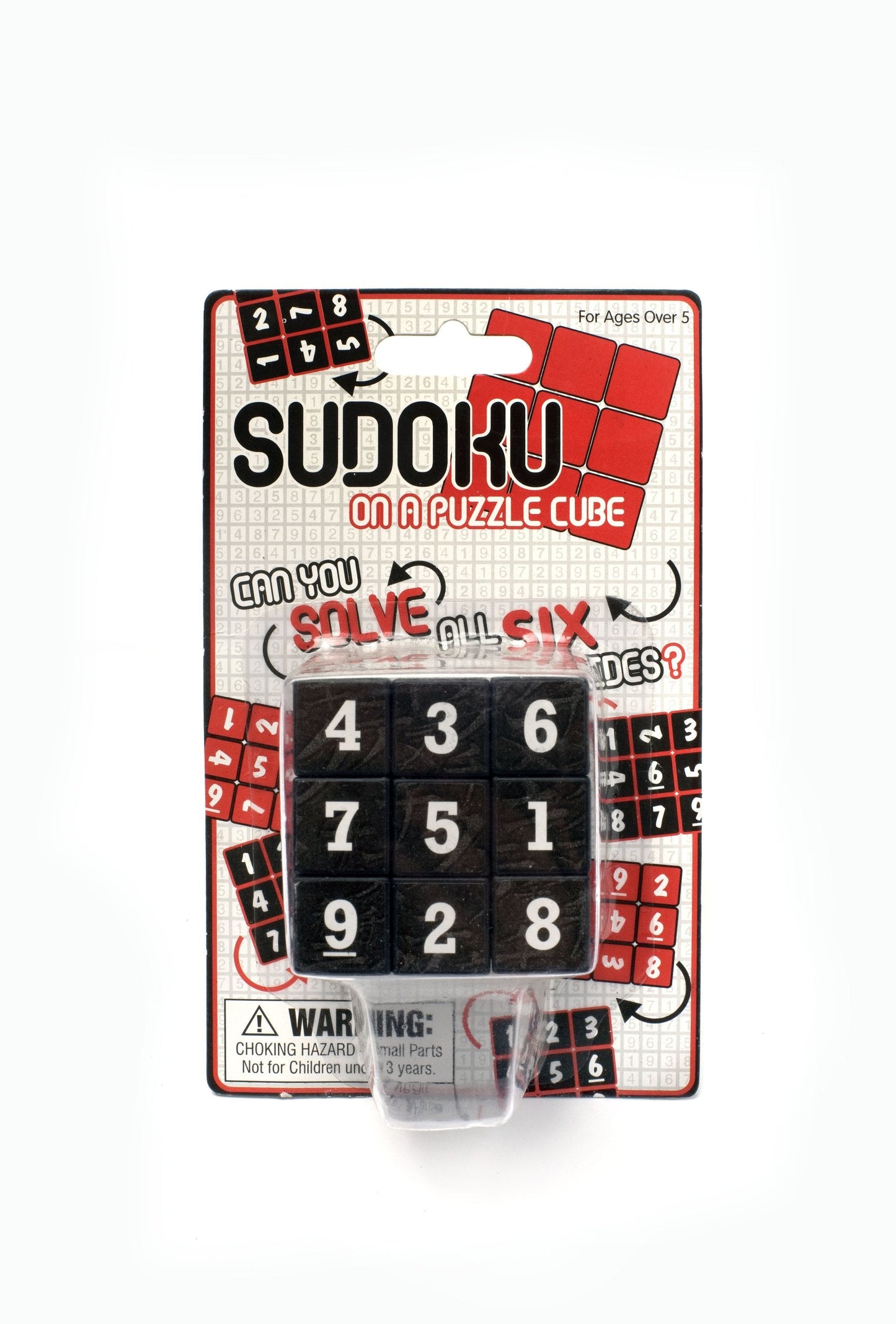 Loftus Sudoku Puzzle Cube – Portable Multicolor 6-Sided Brain Teaser | Funtime Gifts