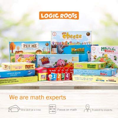 Logic Roots Pet Me Math Board Game — Division & Multiplication for Kids (Grade 1+)
