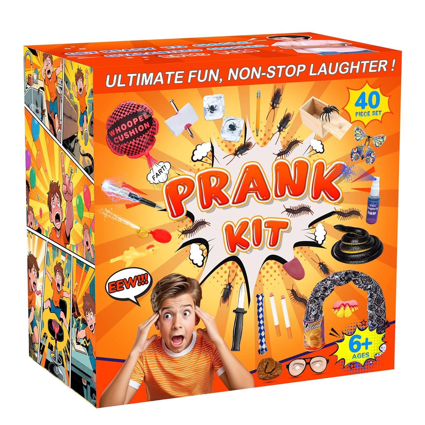 Lokuc Pranks Kit – 40-Piece Ultimate Prank Set for Kids & Adults