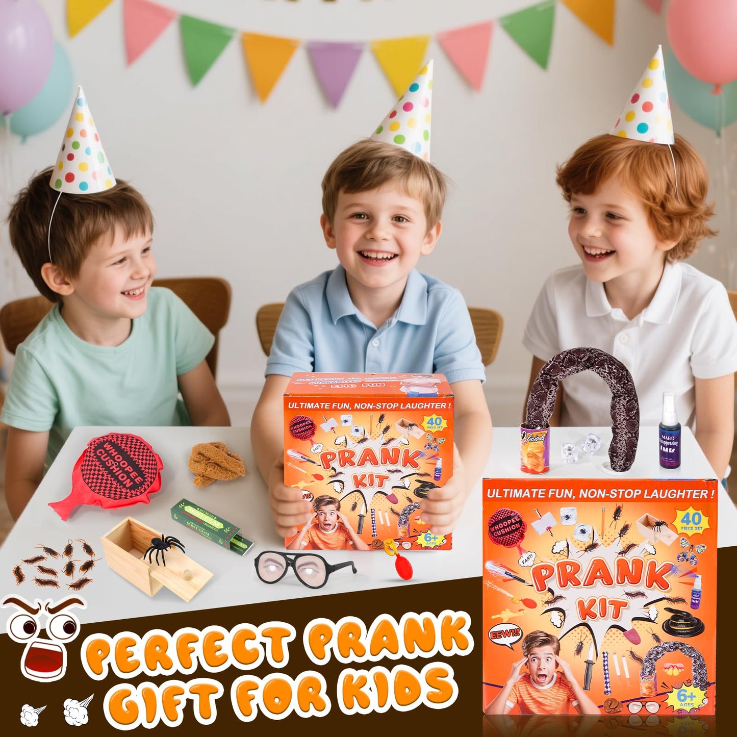 Lokuc Pranks Kit – 40-Piece Ultimate Prank Set for Kids & Adults