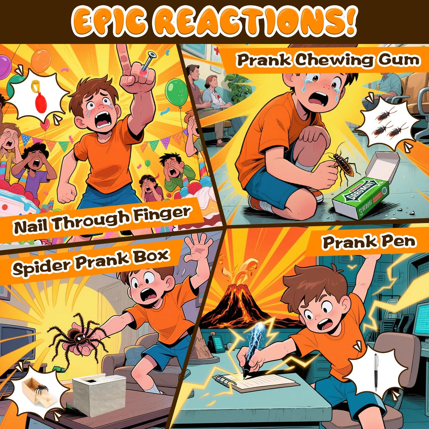 Lokuc Pranks Kit – 40-Piece Ultimate Prank Set for Kids & Adults