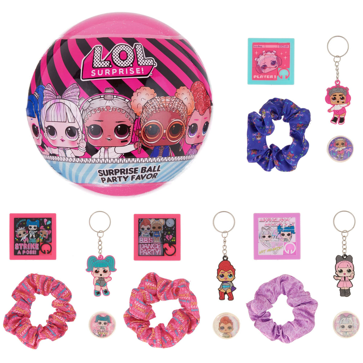 L.O.L. Surprise! 4-Pack Novelty Balls – Party Favors & Accessories for Girls