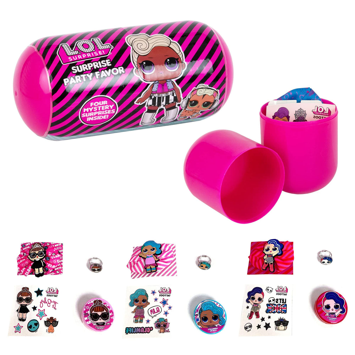 L.O.L. Surprise! 4-Pack Novelty Balls – Party Favors & Accessories for Girls