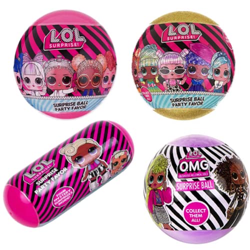 L.O.L. Surprise! 4-Pack Novelty Balls – Party Favors & Accessories for Girls
