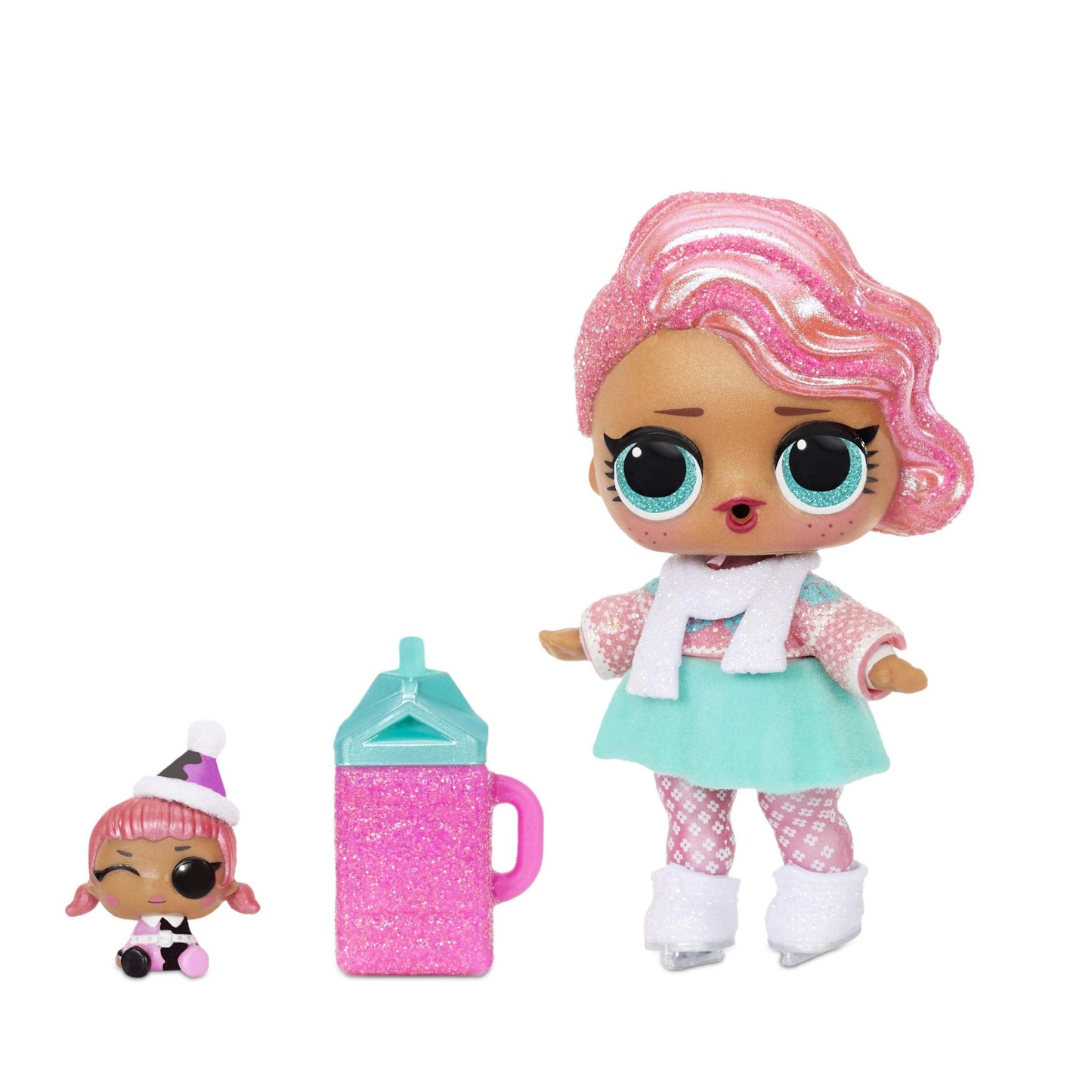 LOL Surprise Holiday Present Surprise Mystery Pack – 7 Surprises & Glitter Doll