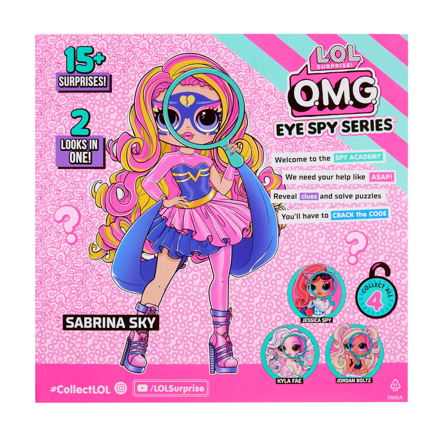 LOL Surprise! OMG Eye Spy - Superhero: Interactive Unboxing & Color Change Doll