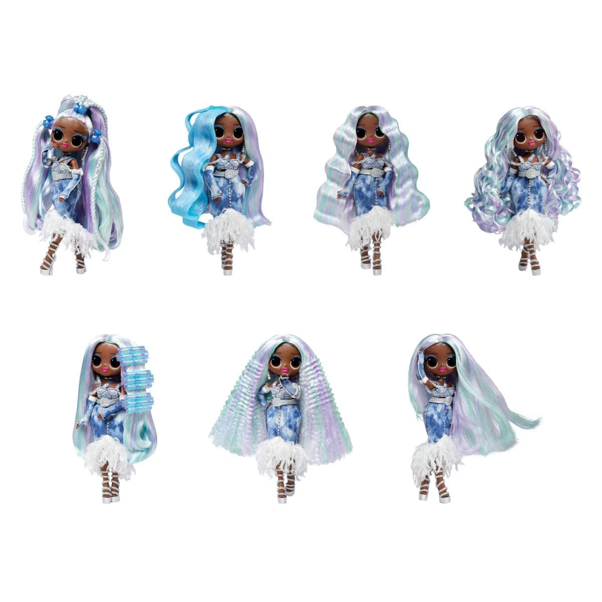 LOL Surprise OMG Fashion Show Hair Edition Lady Braids 10-Inch Doll with Magic Mousse