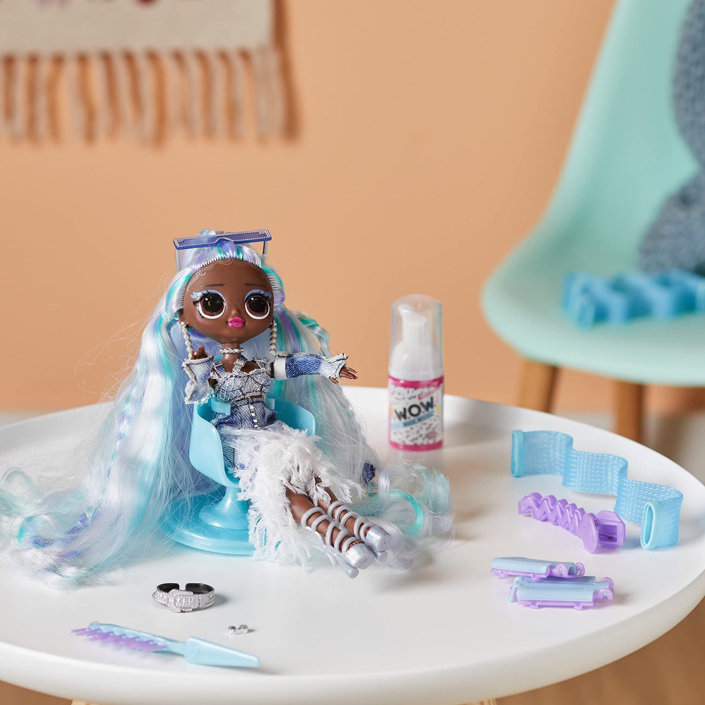 LOL Surprise OMG Fashion Show Hair Edition Lady Braids 10-Inch Doll with Magic Mousse