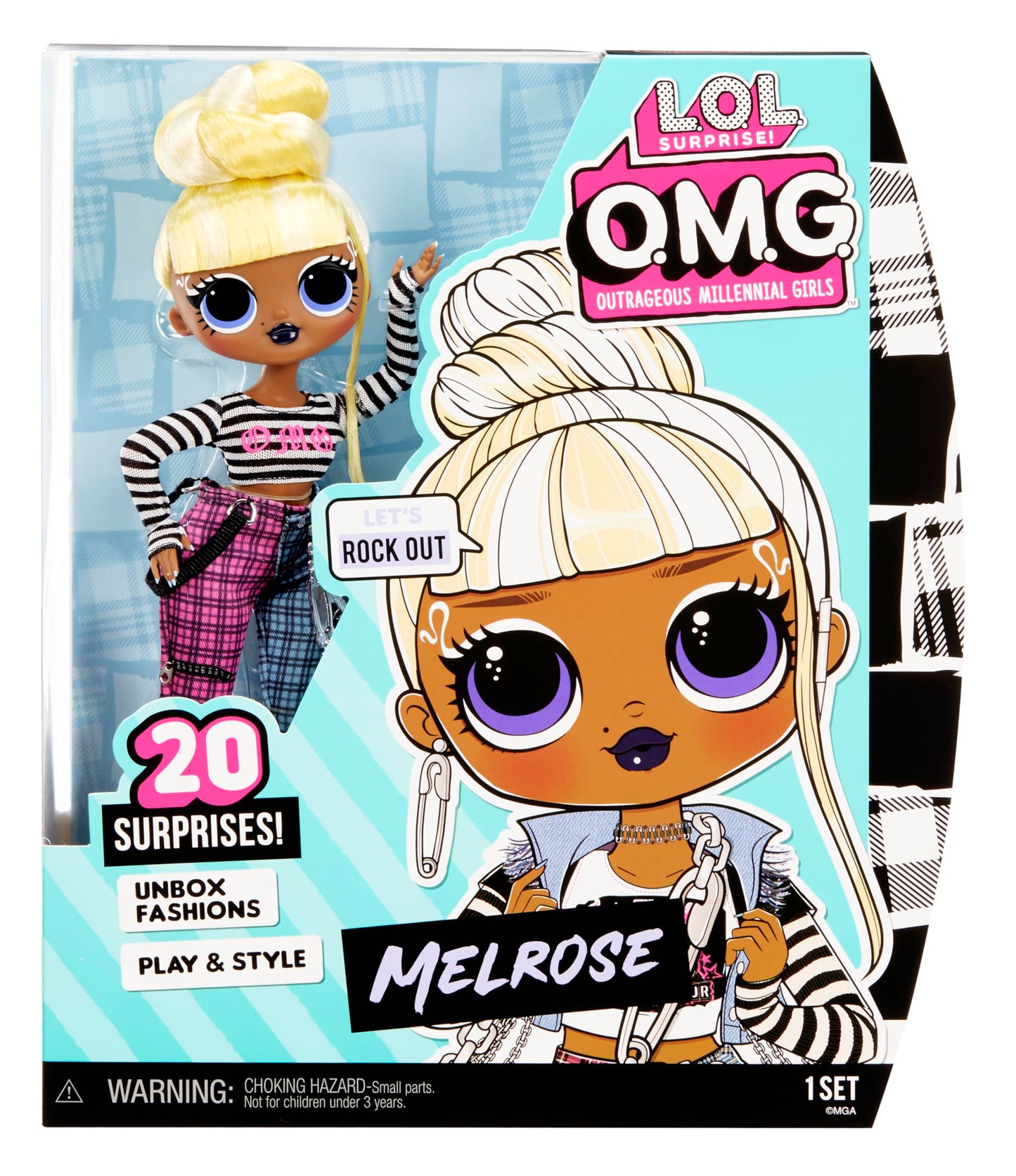 L.O.L. Surprise! OMG Melrose Fashion Doll – 20 Surprises, Accessories & Style
