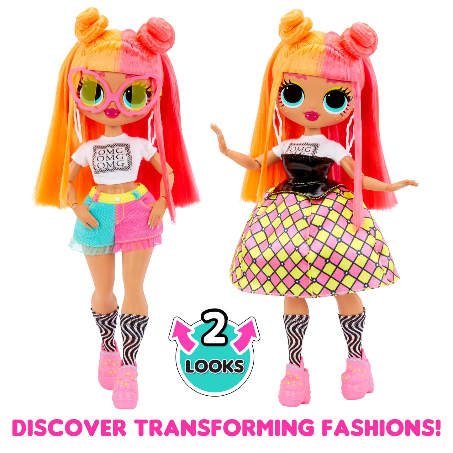 LOL Surprise OMG Neonlicious Fashion Doll – Transforming Fashions & Accessories | Gift for Kids 4+