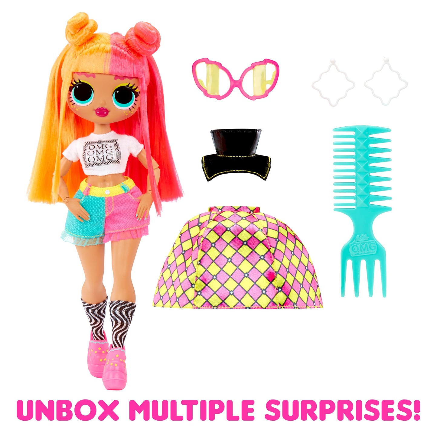 LOL Surprise OMG Neonlicious Fashion Doll – Transforming Fashions & Accessories | Gift for Kids 4+