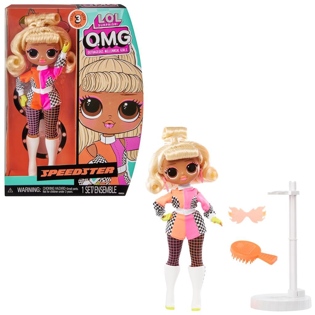 L.O.L. Surprise! O.M.G. Speedster Doll – Surprises, Accessories & Racecar Outfit