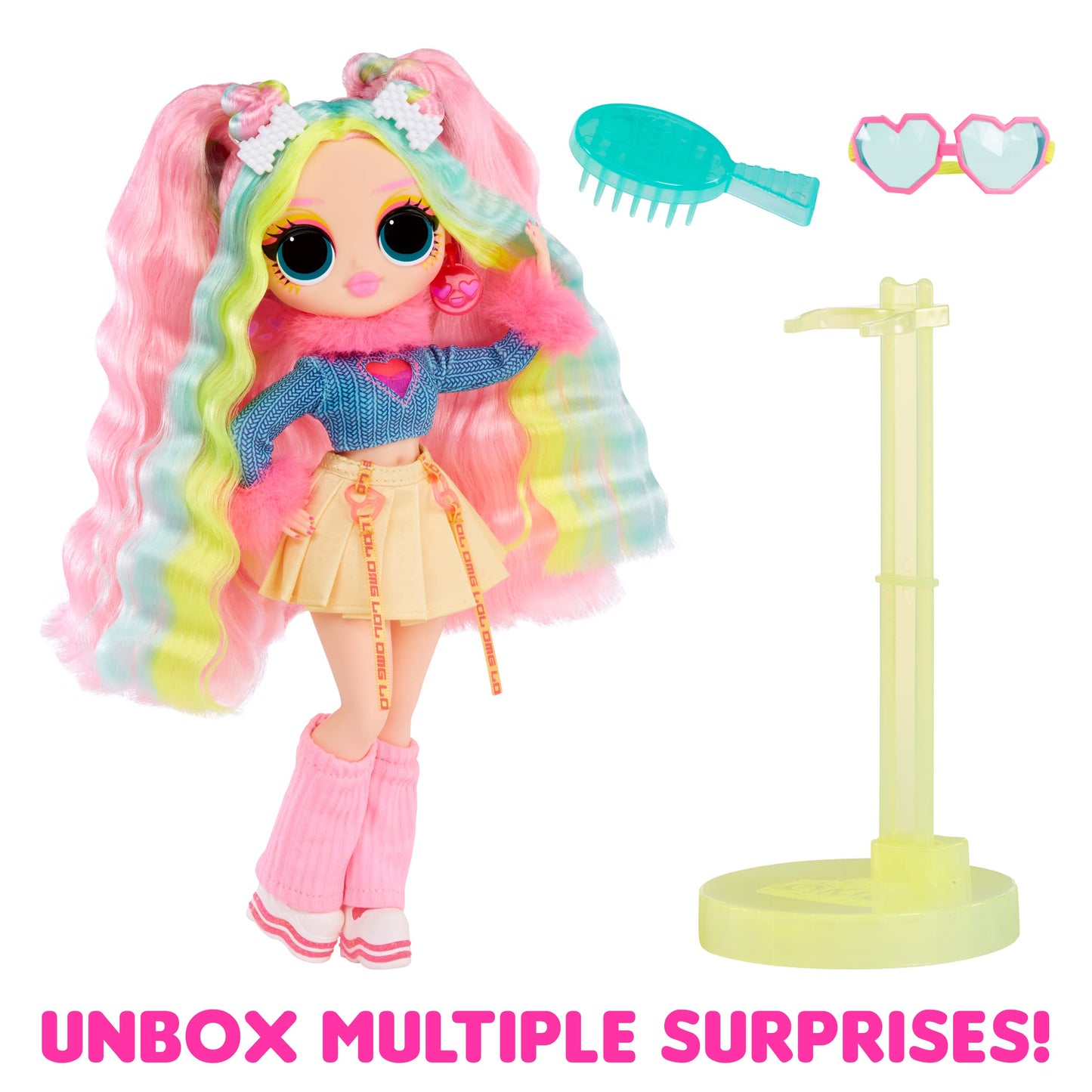 L.O.L. Surprise! OMG Sunshine Color Change Bubblegum DJ – Color Change Hair & Fashion Doll