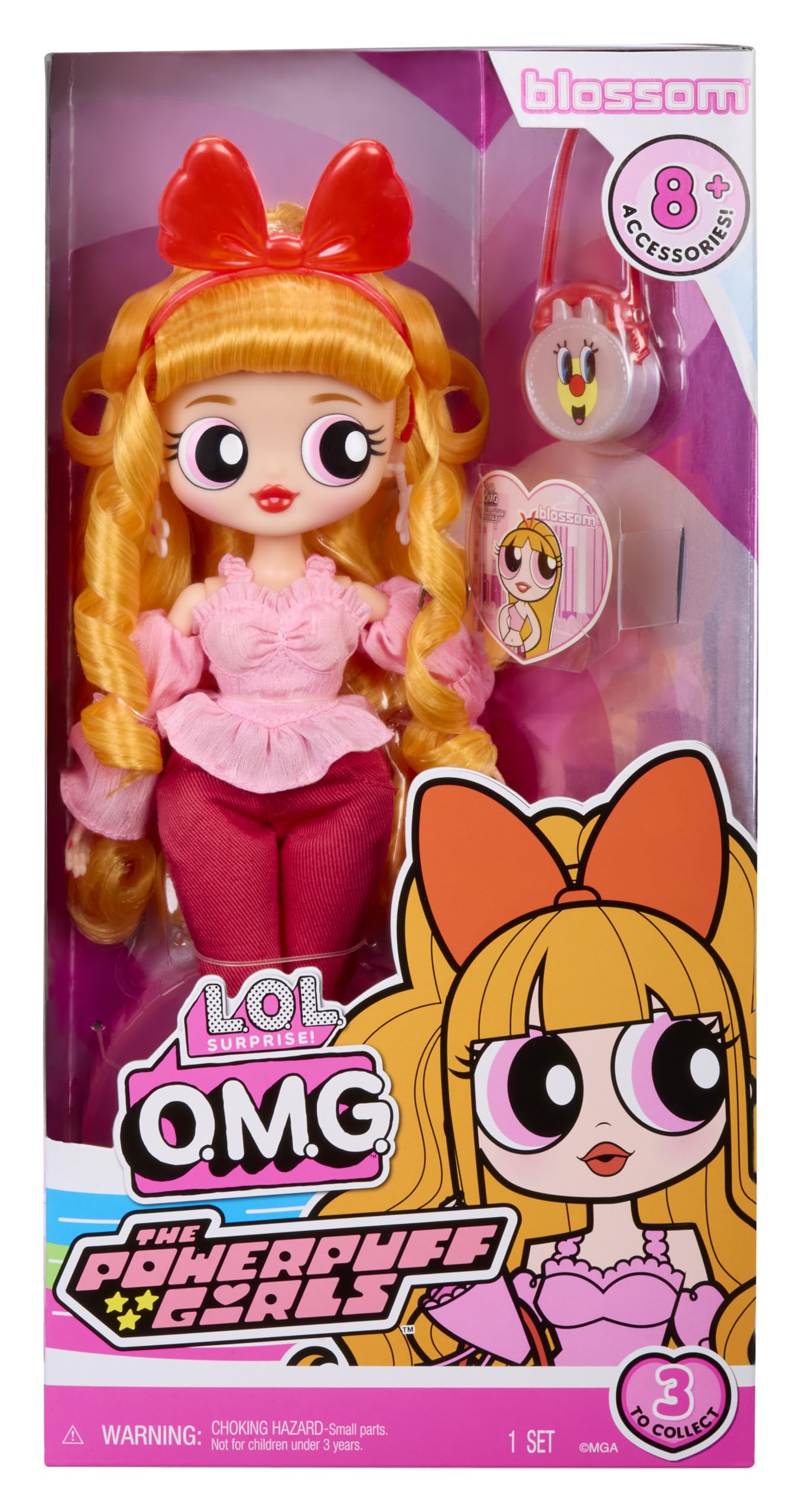 L.O.L. Surprise! OMG Powerpuff Girls Blossom Doll – Fashion Doll
