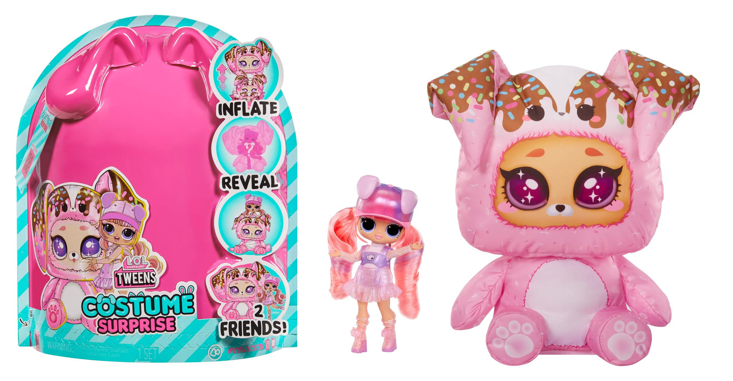 L.O.L. Surprise! Tweens Costume Surprise Ali Dance Doll with Inflatable Pink Puppy Costume – Fashion & Surprises