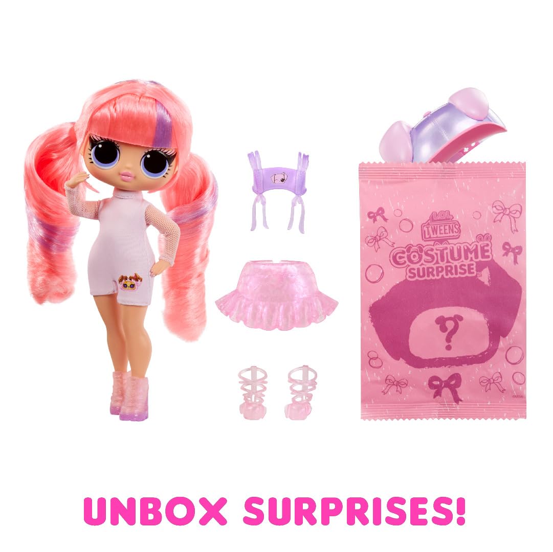 L.O.L. Surprise! Tweens Costume Surprise Ali Dance Doll with Inflatable Pink Puppy Costume – Fashion & Surprises