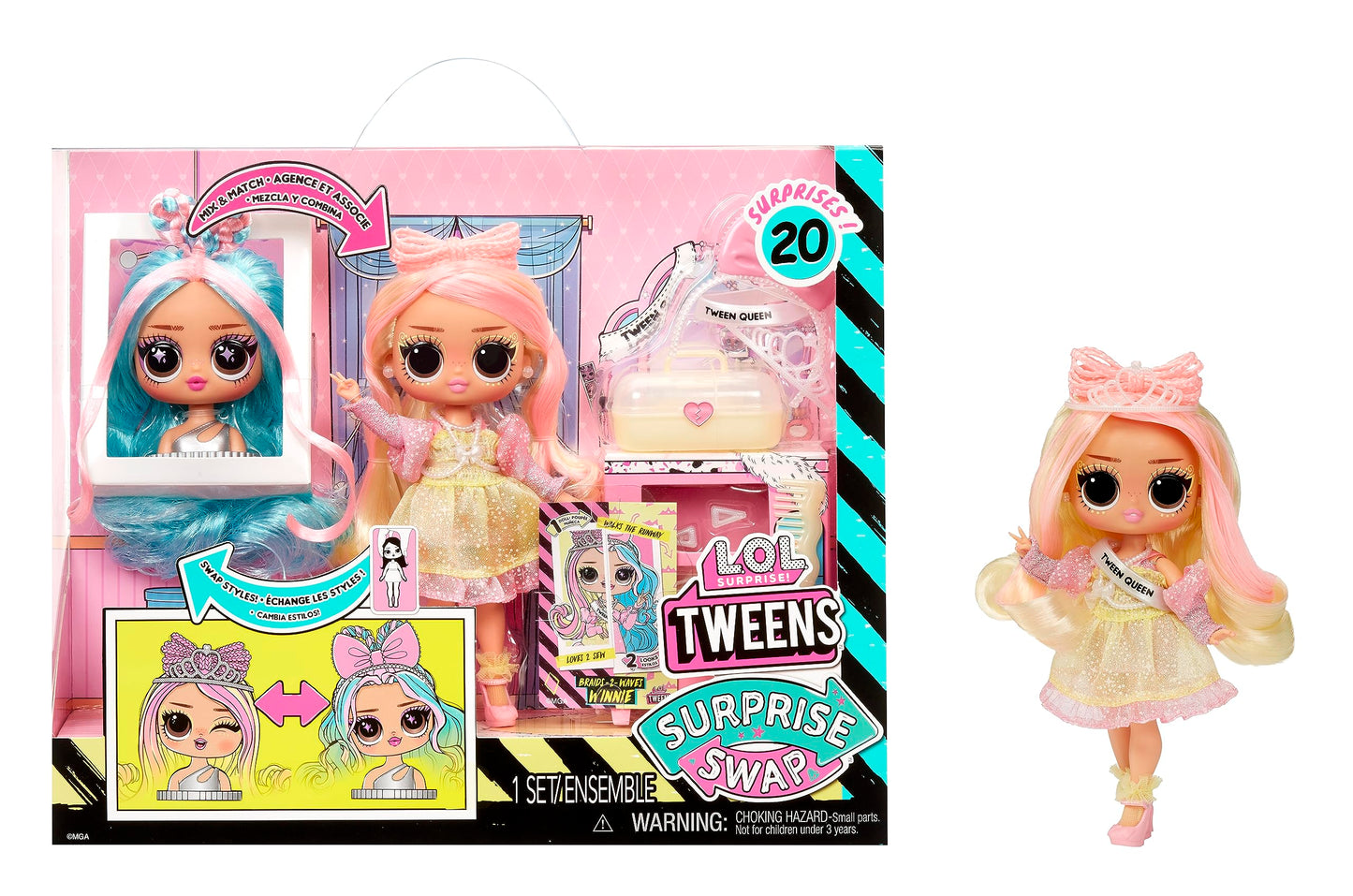 L.O.L. Surprise Tweens Surprise Swap Braids-2-Waves Winnie – 20+ Surprises
