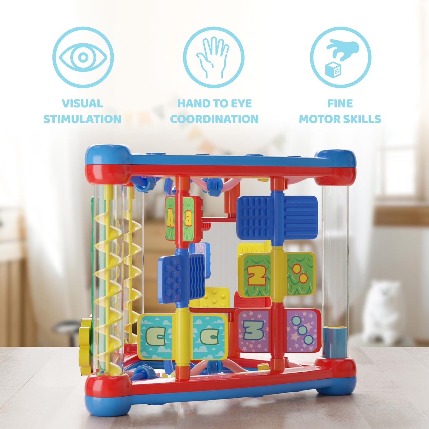 Lollipop Little Tikes Activity Triangle Toy – 5-Sided Montessori Toddler Toy
