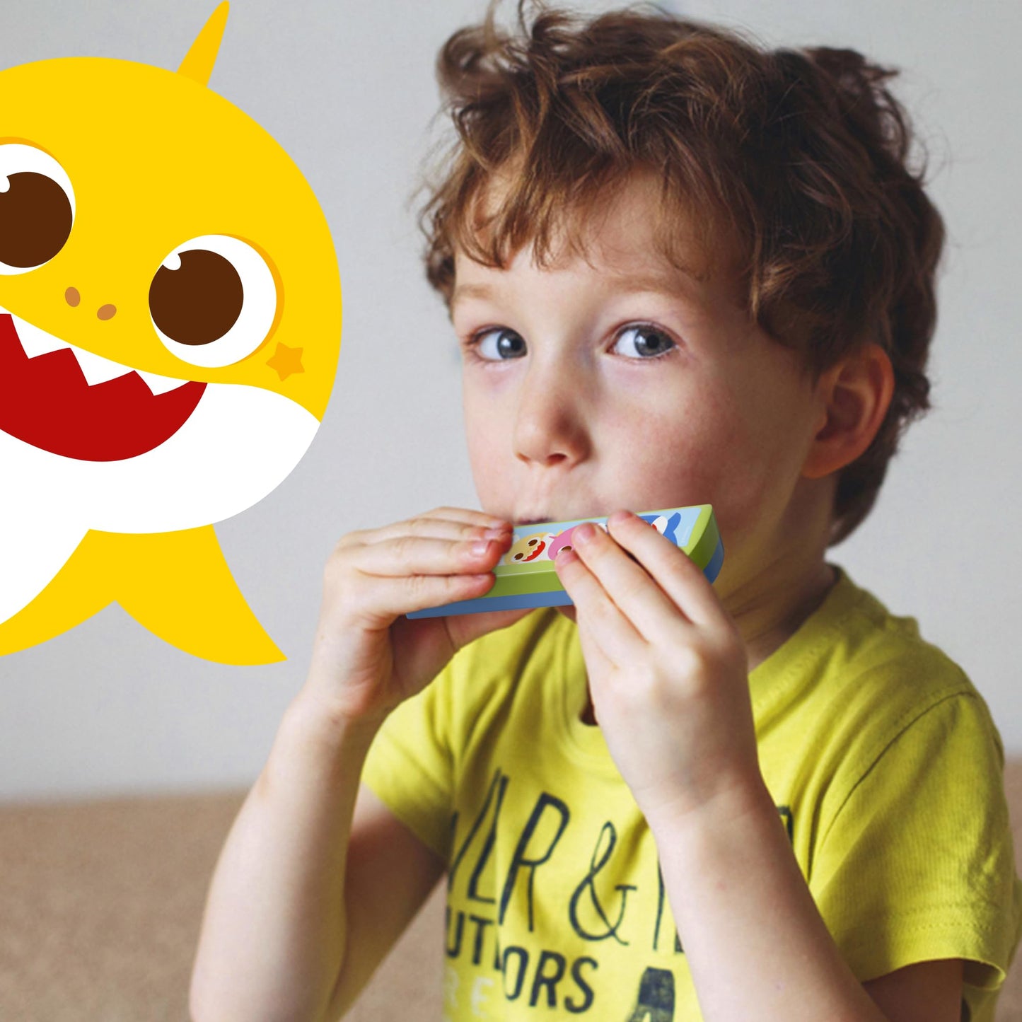 Lollipop Baby Shark 3-Piece Instrument Set: Harmonica, Ukulele & Flute for Toddlers