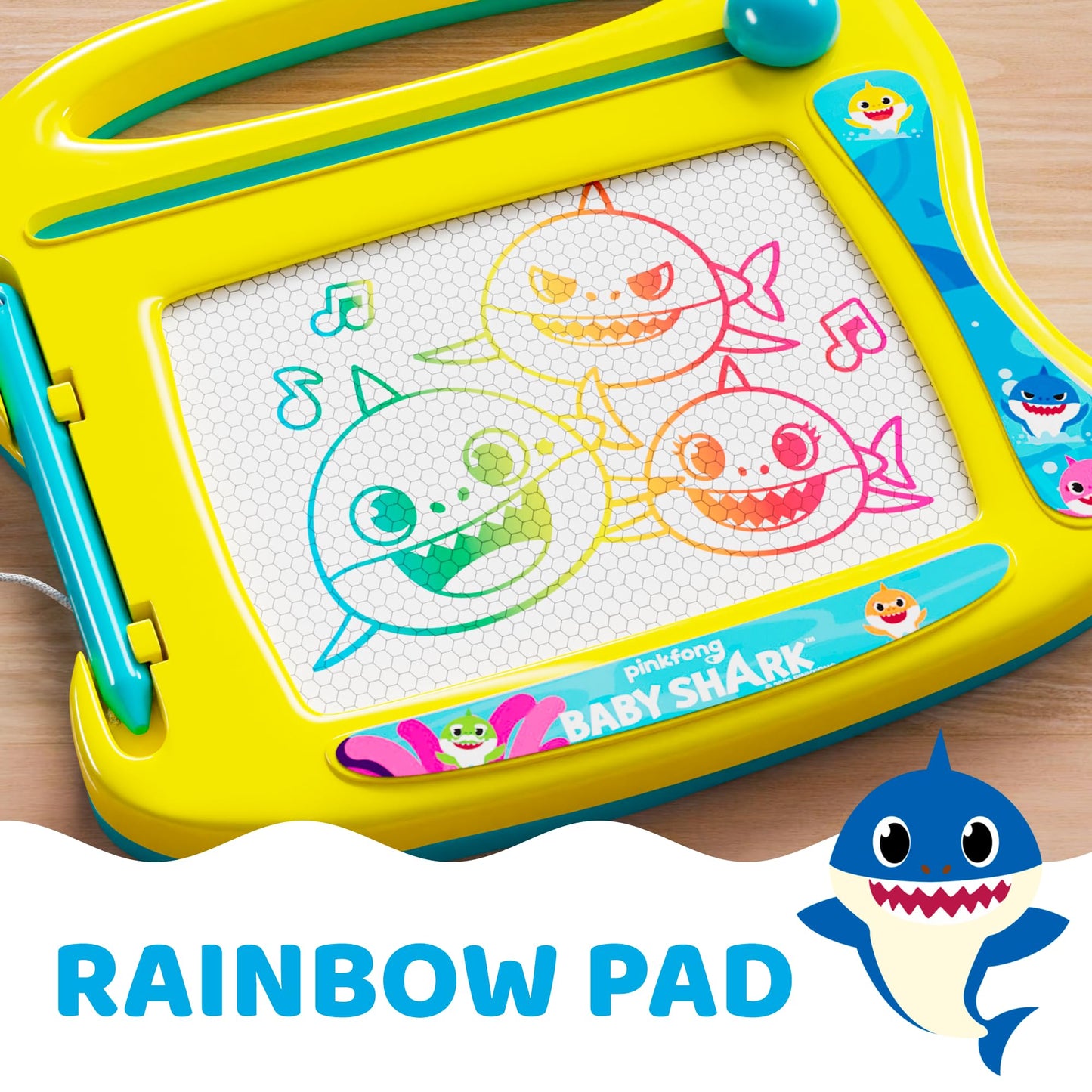 Lollipop Baby Shark Travel Magnetic Drawing Board – On-the-Go Kids’ Art