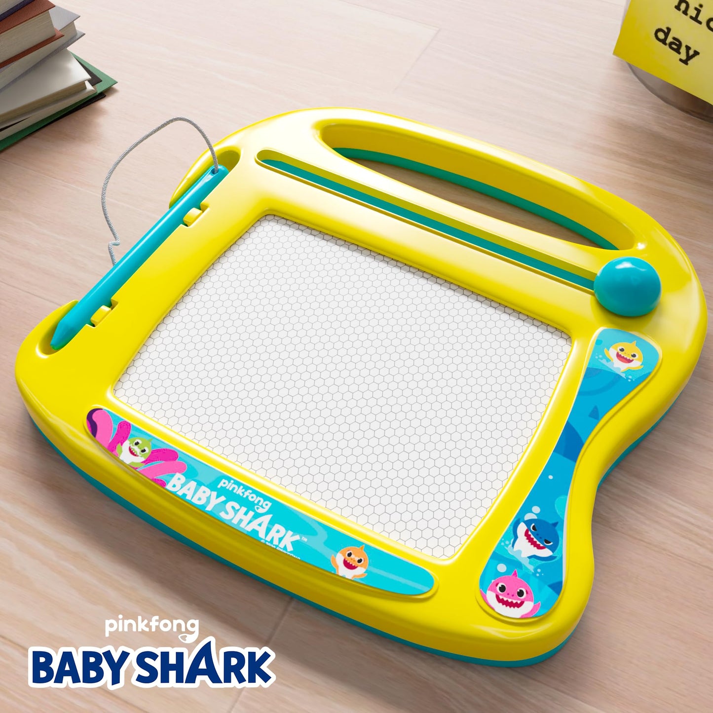 Lollipop Baby Shark Travel Magnetic Drawing Board – On-the-Go Kids’ Art