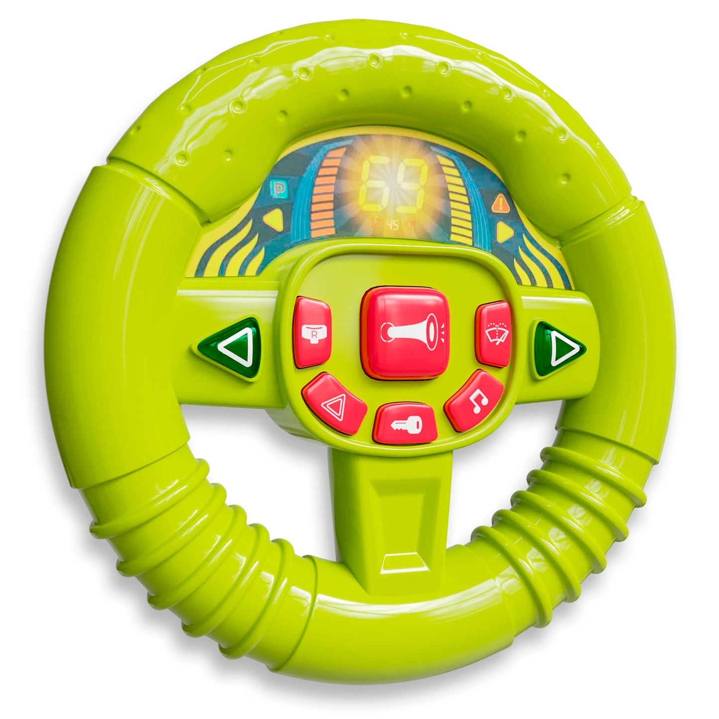 Lollipop Baby Steering Wheel Toy — Realistic Lights & Sounds