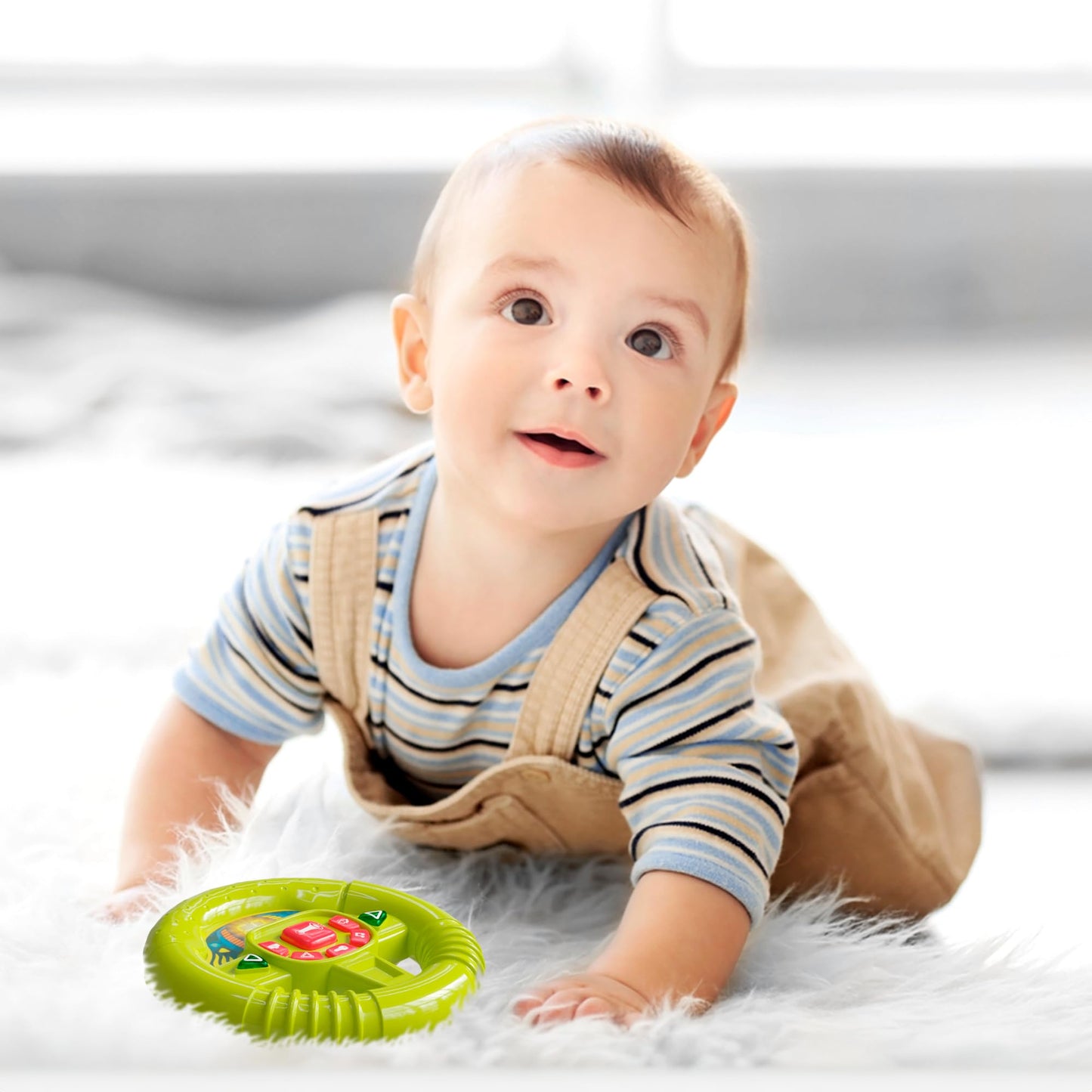 Lollipop Baby Steering Wheel Toy — Realistic Lights & Sounds