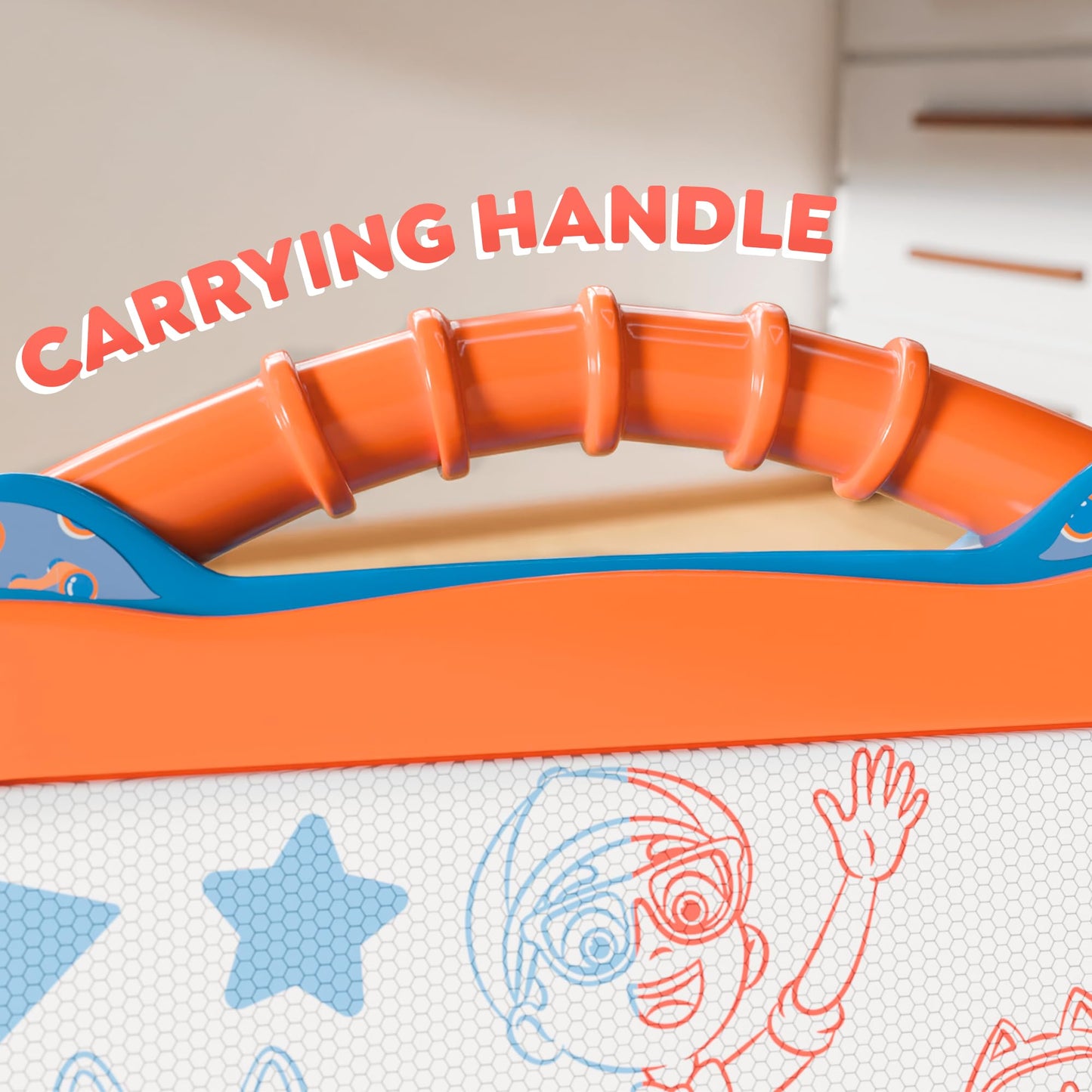 Lollipop Blippi Magnetic Writing Tablet for Kids – Mess-Free Drawing Board with Stand, Pen & Stamps