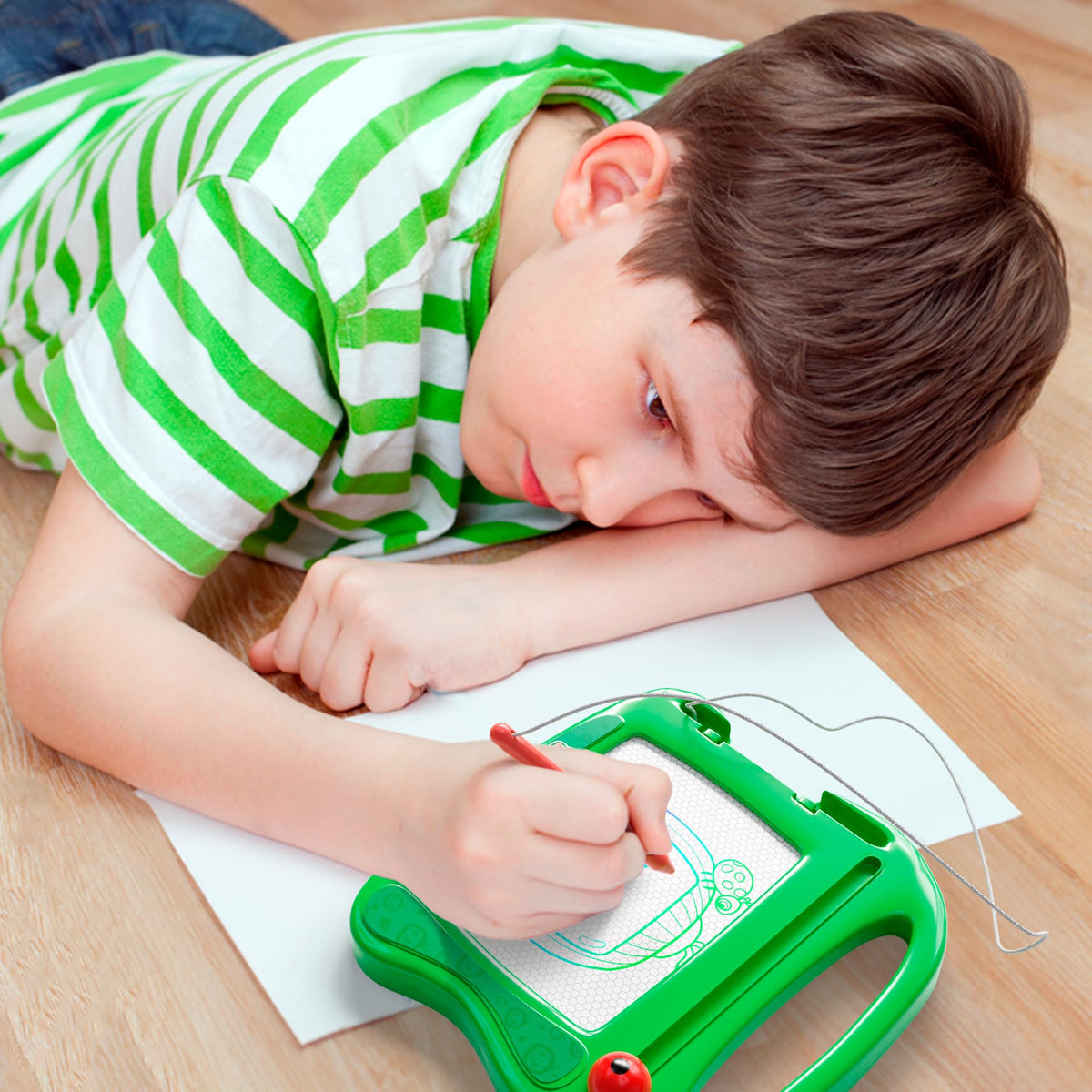 Lollipop Cocomelon Magnetic Board Travel Sketcher – Mess-Free On-The-Go Drawing Pad