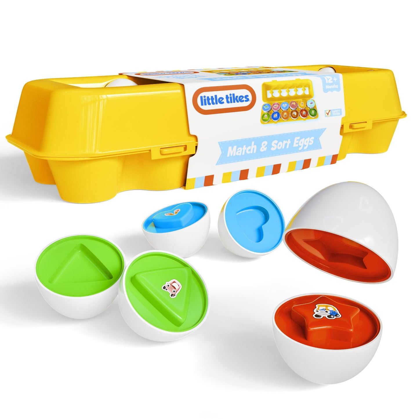 Lollipop Little Tikes Matching Egg Toy – 12 Colorful Eggs for Shape & Color Learning