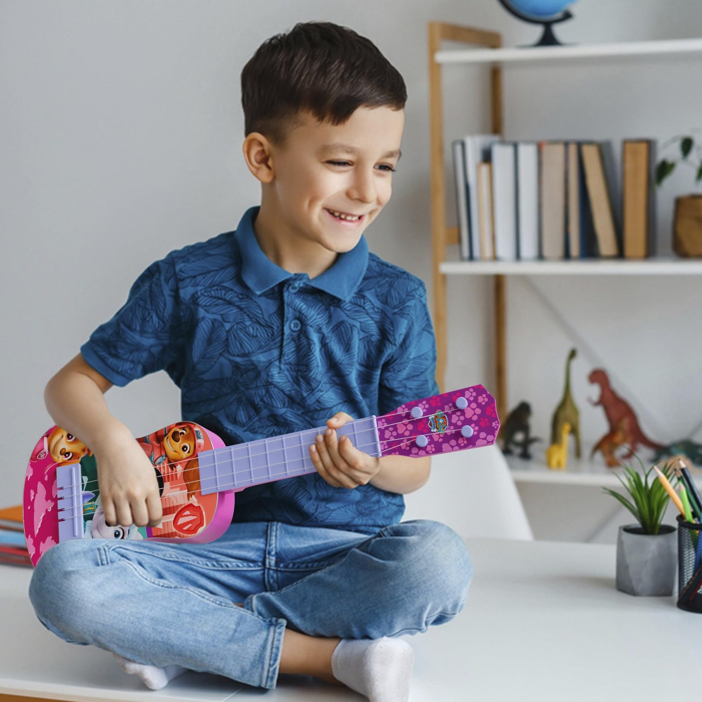 Lollipop Paw Patrol Party Ukulele – Beginner 4-String Mini Guitar for Toddlers