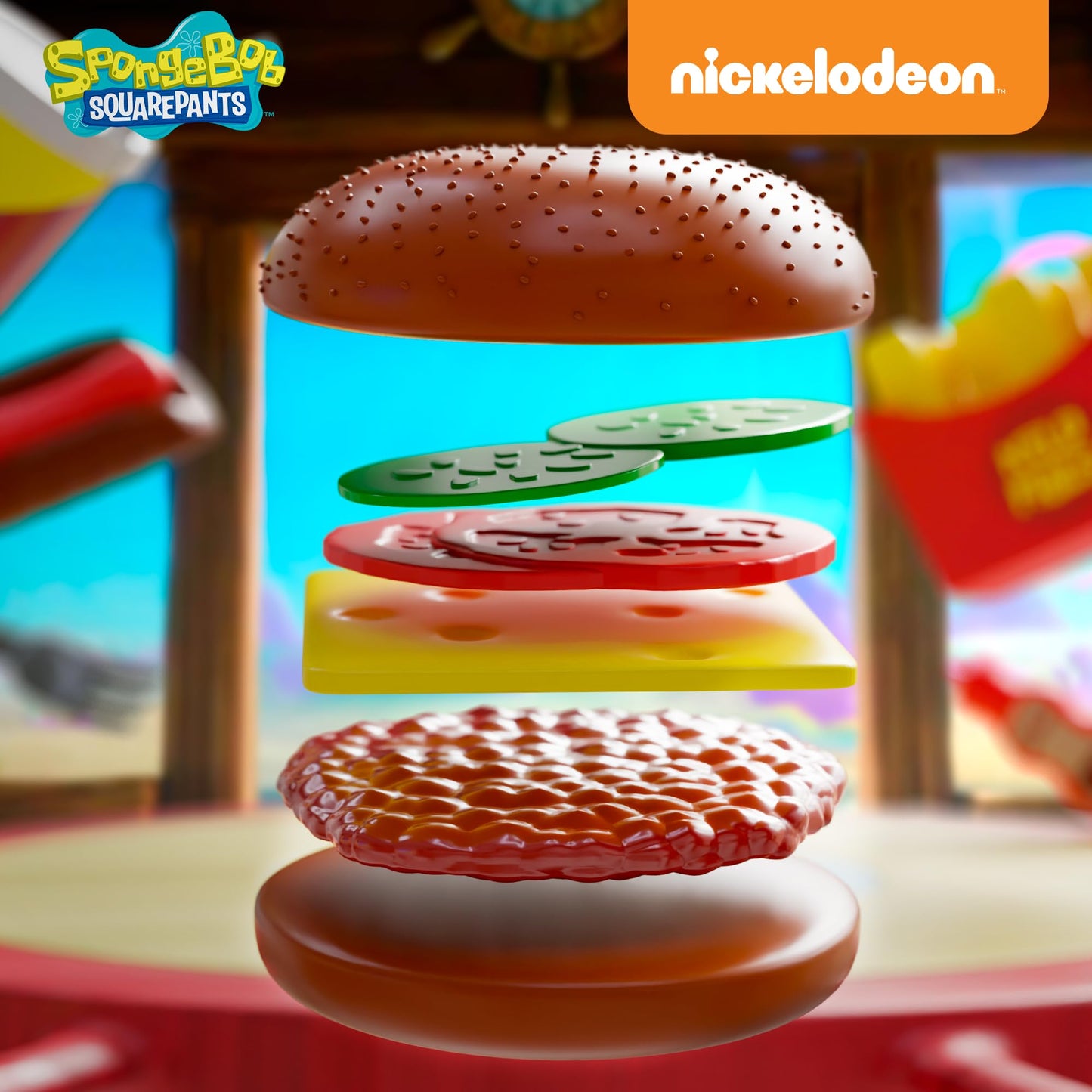 Lollipop SpongeBob Squarepants Kids Grill Playset — Pretend Kitchen Toy for Ages 6-10