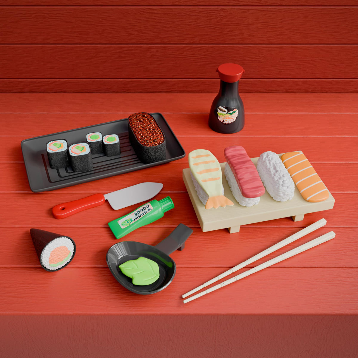 Lollipop Sushi Interactive Toy – Pretend Play Food Set with Sushi Counter
