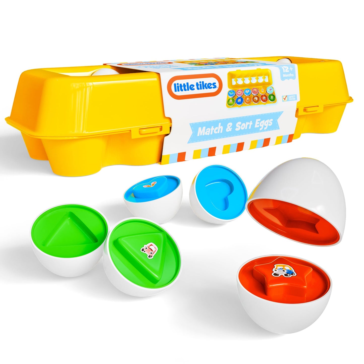 Lollipop Little Tikes Matching Egg Toy – 12 Colorful Eggs for Shape & Color Learning