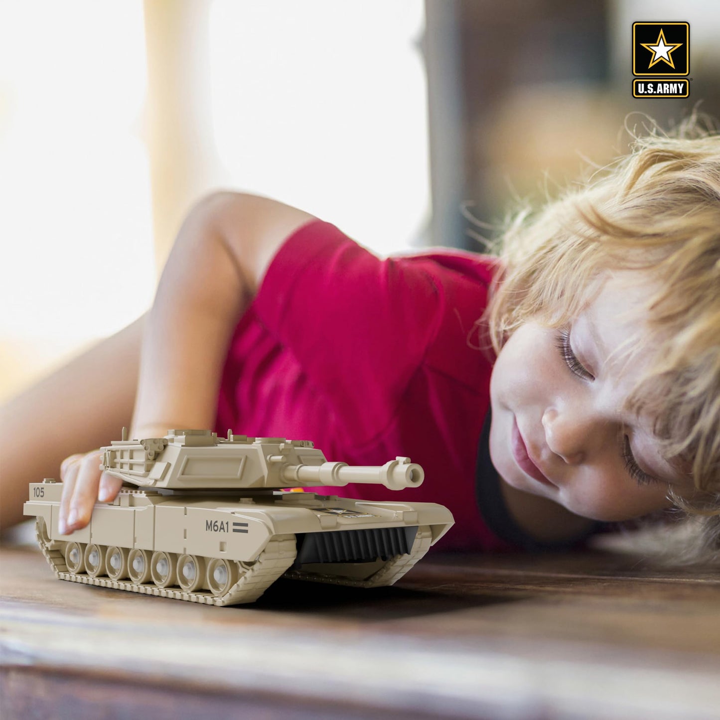Lollipop U.S. Army Friction Combat Tank — 360° Turret, Lights & Sounds