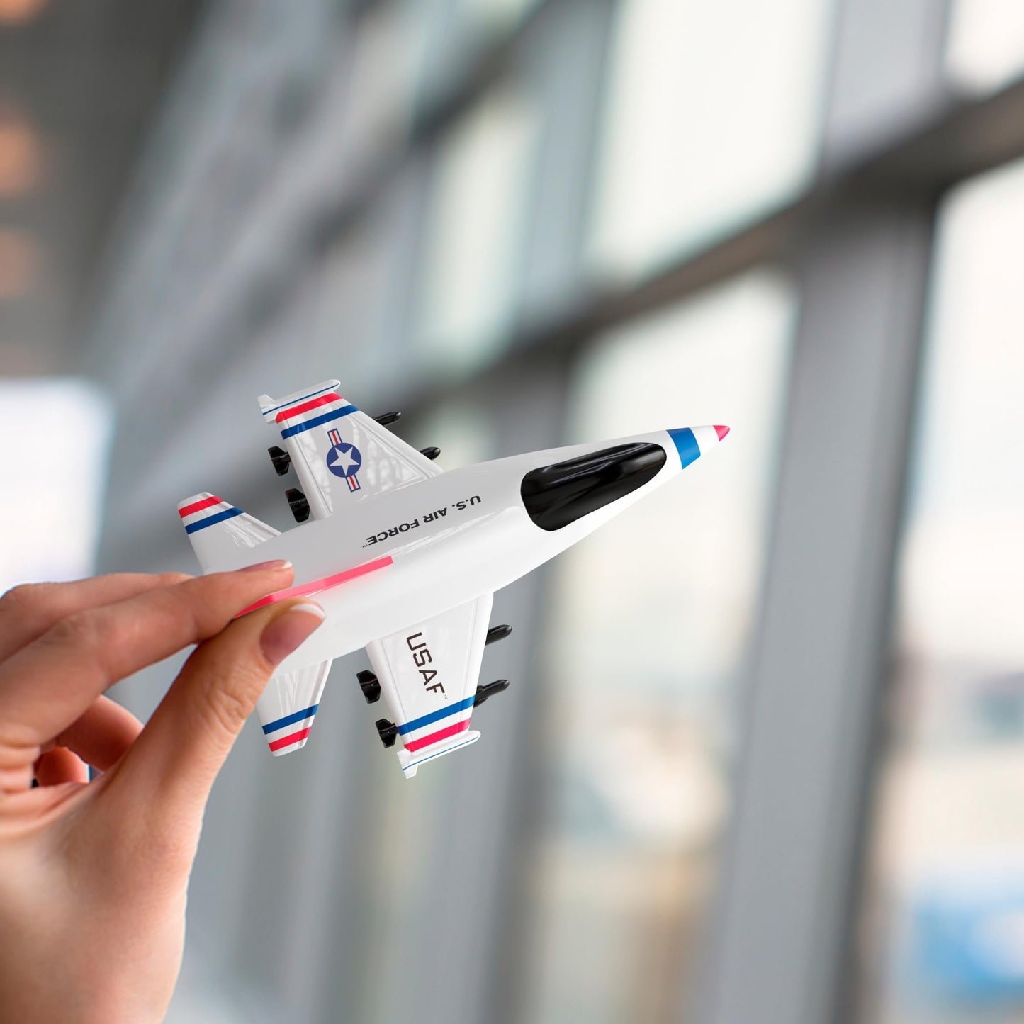 Lollipop United States Air Force 4-Pack Die Cast Jets – Pull-Back Fighter Planes