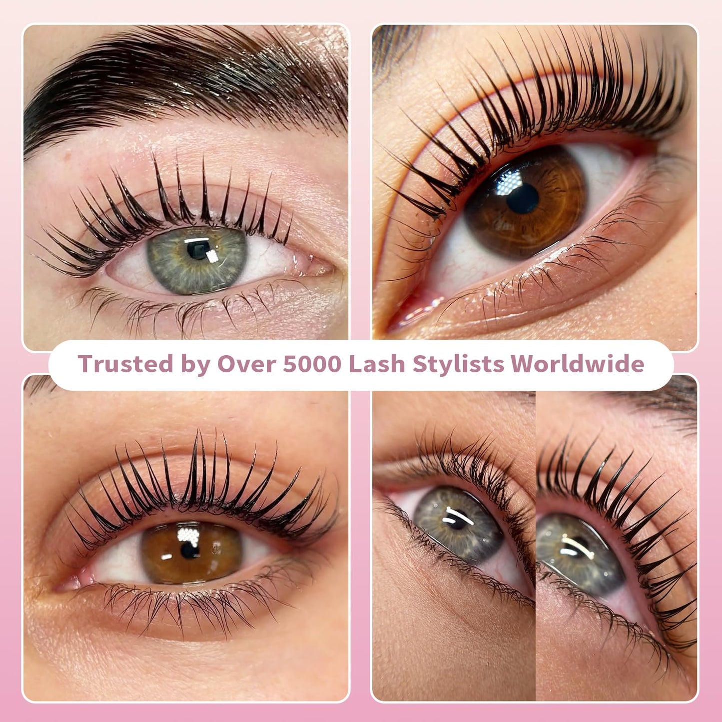 Lomansa Lash Lift Kit for Beginners – At-Home Eyelash Perm with Open Eye Self-Lift Pads