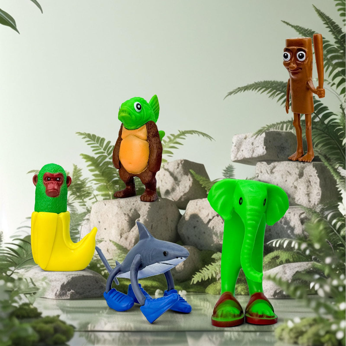 Lomencry 8Pcs Italian Brainrot Action Figures – Fidget Toys & Desk Decor