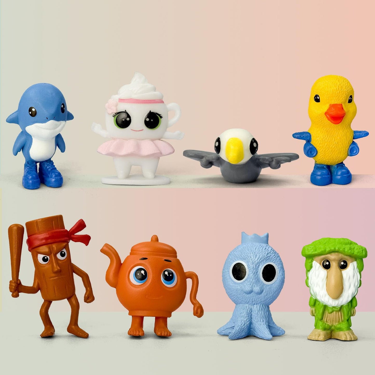 Lomencry 8Pcs Italian Brainrot Action Figures – Tralalero Travala Desk Decor & Fidget Toys
