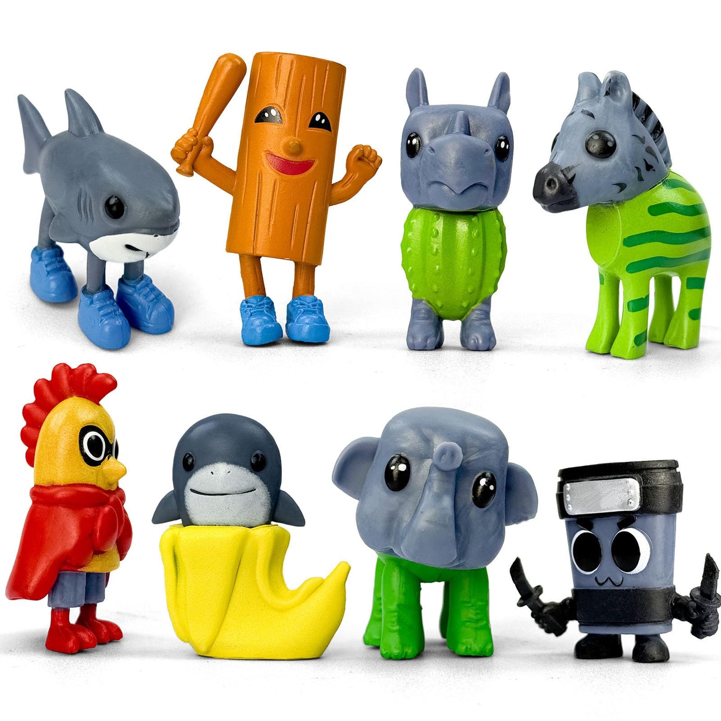 Lomencry 8Pcs Italian Brainrot Action Figures – Fun Desk Decor & Fidget Toys