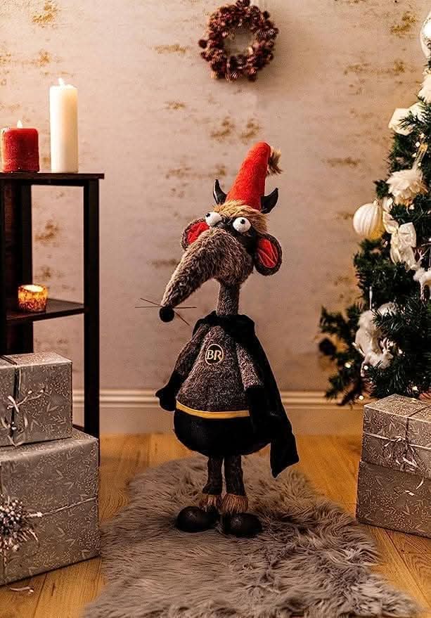 Novelty Soft Plush Christmas Bat Rat Collectable