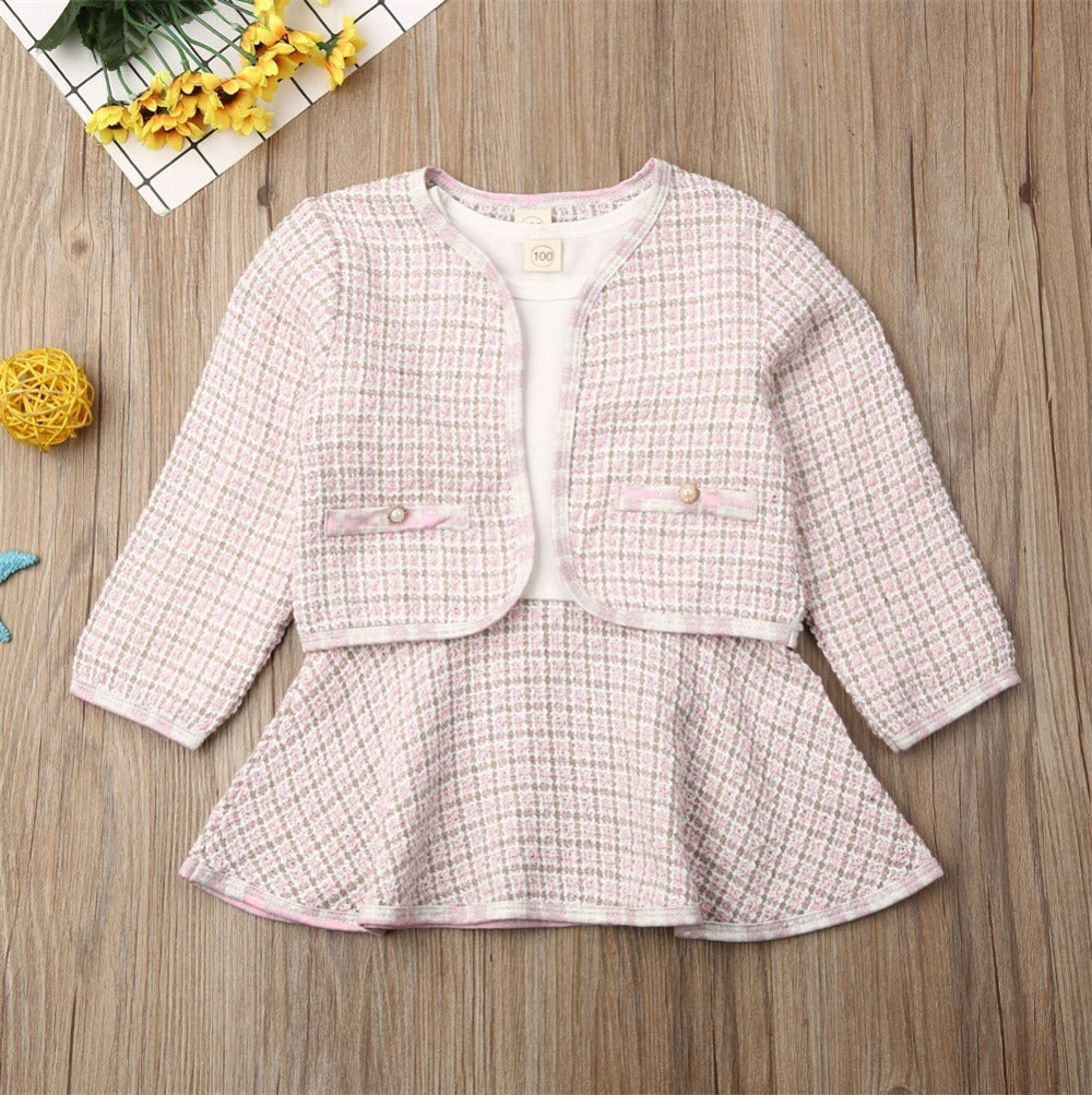 Long-sleeved Two-pieces Baby Girls' Suit