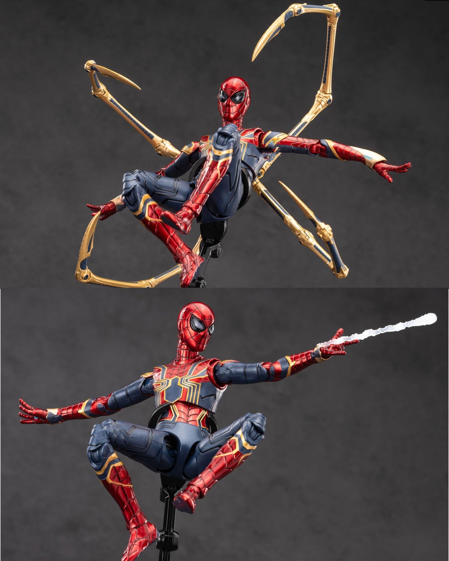 LonullyMege Iron Spider Action Figure – 7-Inch Ultra Poseable 1/10 Scale Collectible