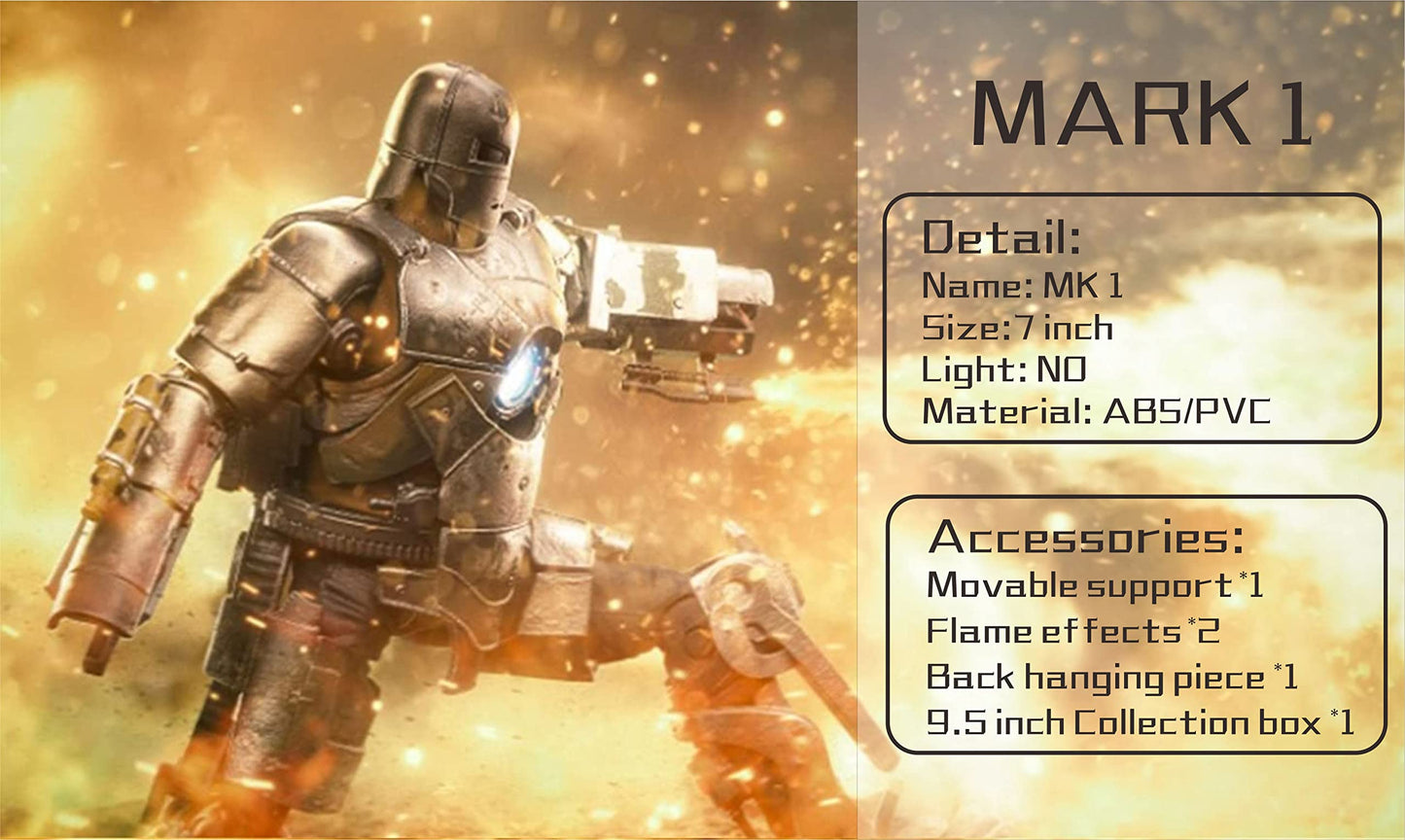 LonullyMege MK1Ironman 7-Inch Deluxe Action Figure – Exquisite Painted Collectible