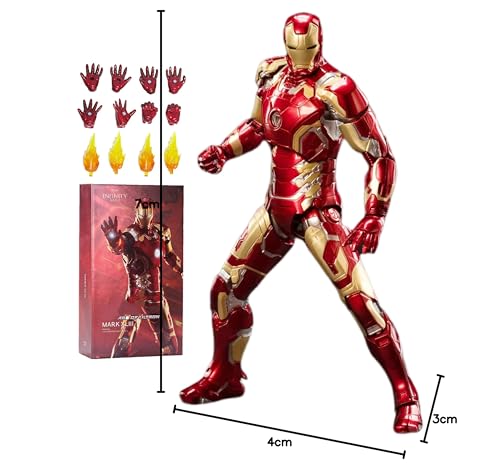 LonullyMege MK43 Ironman Action Figure – 7-Inch Deluxe Movable Figure