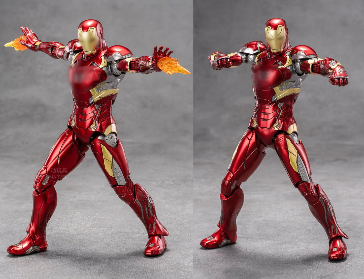 LonullyMege MK46 Ironman Action Figure – 7-Inch Fully Articulated Collectible, 1/10 Scale, Metal Paint, Accessories