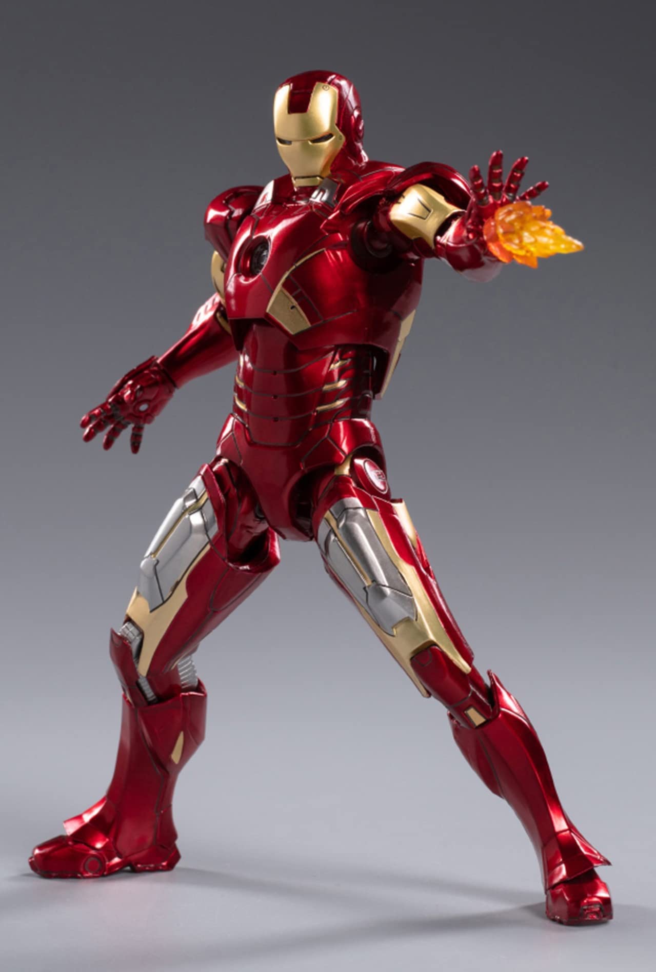 LonullyMege MK7Ironman 7-Inch Collectible Figure - 10th Anniversary Metal Texture, Movable Joints