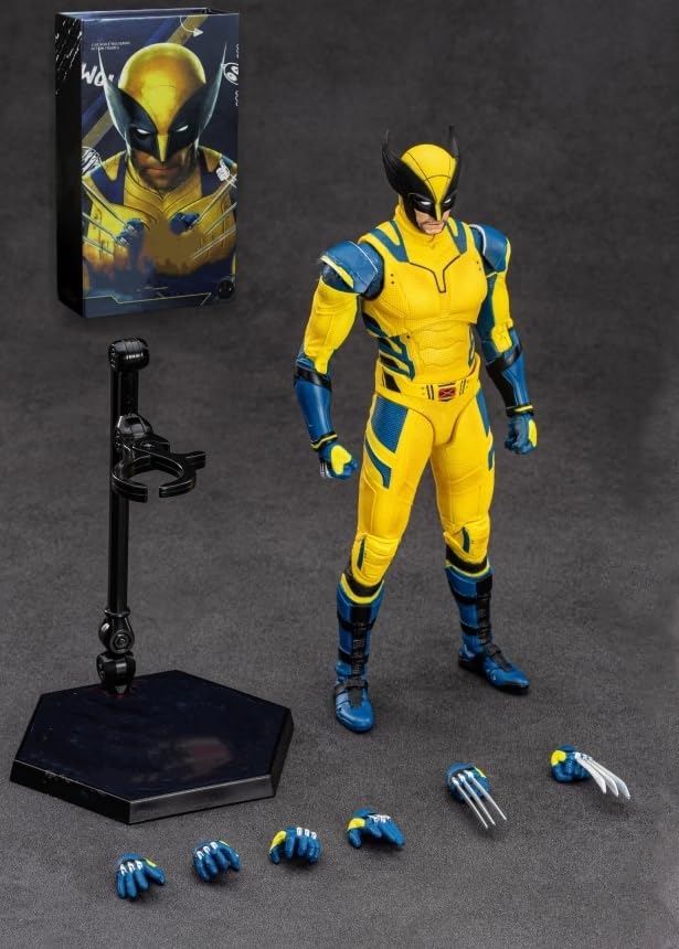 LonullyMege 7-Inch Wolverine Action Figure – 1/10 Scale, Movable Joints, Premium Gift Box