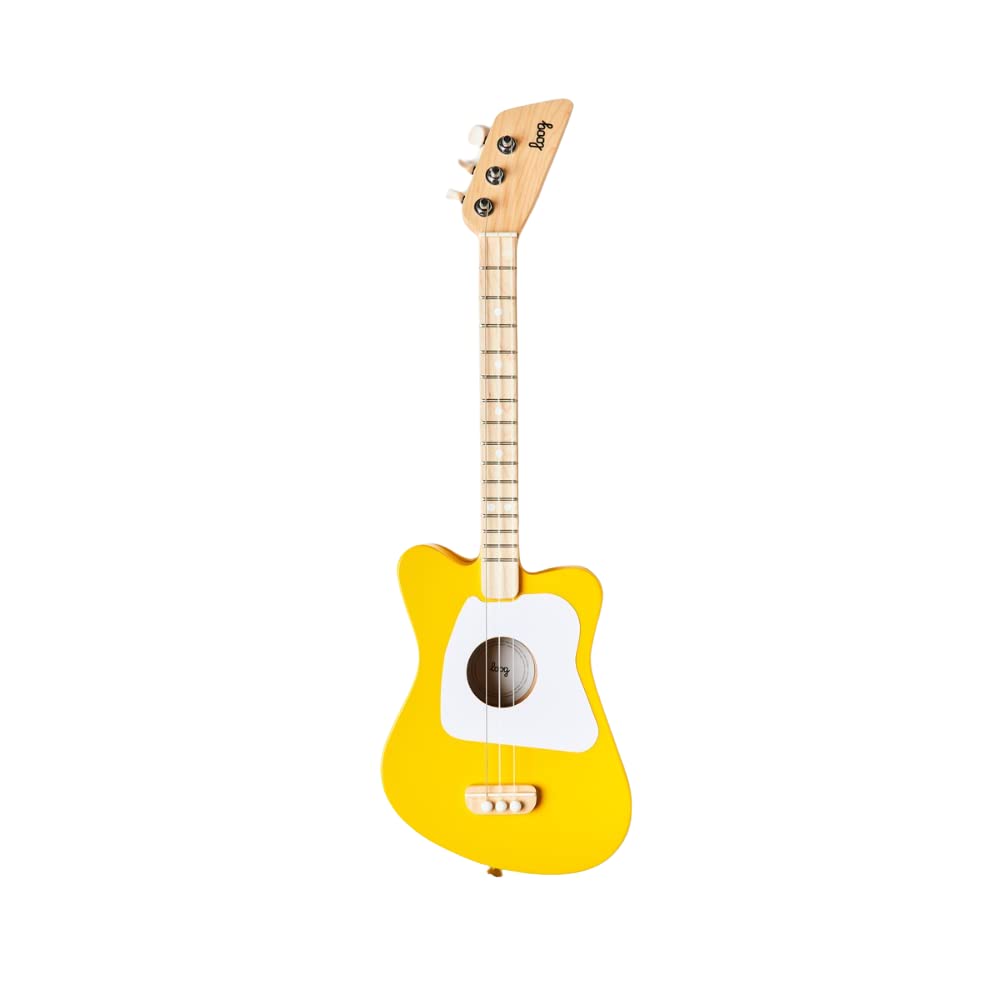 Loog Mini 3-String Kids Guitar — Learn with App & Lessons