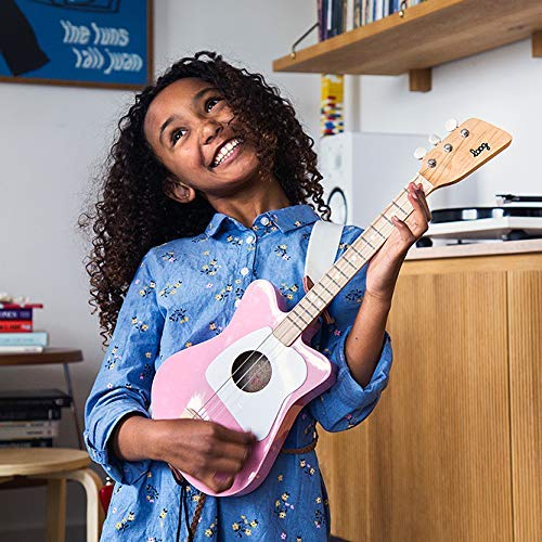 Loog Mini Acoustic Kids Guitar for Beginners — 3 Strings, Learning App & Free Lessons